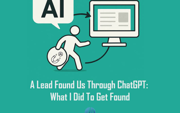 AI generating a lead and passing it to a website homepage to illustrate AI-driven lead generation